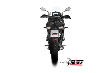 Mivv Oval RVS Black Volledig Uitlaatsysteem met E-keur Kawasaki Versys 650 2021 - 2022