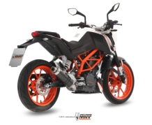 Mivv GP Carbon Compleet Uitlaatsysteem met E-keur KTM Duke 390 2013 > 2016