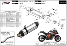 Mivv Suono RVS Black Slip-on Einddemper met E-keur KTM 1290 Superduke GT 2016 > 2024