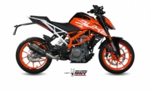 Mivv Suono RVS Black Slip-on Einddemper met E-keur KTM 390 DUKE 2017 > 2020