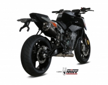 Mivv Delta Race RVS Black Slip-on Einddemper met E-keur KTM 790 DUKE 2018 > 2020
