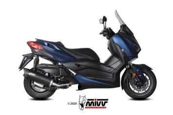 Mivv Mover RVS Black Slip-on Einddemper met E-keur Yamaha X-MAX 400 2017 > 2020