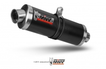 Mivv Oval Carbon Bolt-on Einddemper met E-keur Suzuki GSX-R 750 1996 > 2000