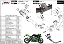 Mivv Delta Race Full Titanium Volledig Uitlaatsysteem zonder E-keur Kawasaki ZX-10 R / RR / SE 2016 > 2024