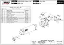 Mivv GP RVS Black Bolt-on Einddemper met E-keur Suzuki GSX-R 600 2004 > 2005