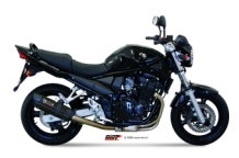 Mivv Suono RVS Black Slip-on Einddemper met E-keur Suzuki GSF 650 Bandit 2005 > 2006