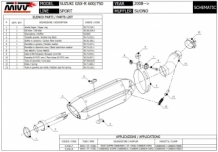 Mivv Suono RVS Black Slip-on Einddemper met E-keur Suzuki GSX-R 600 2008 > 2010