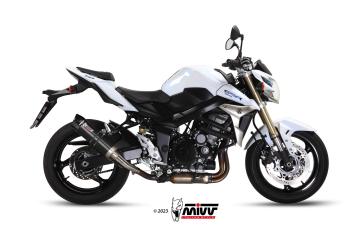 Mivv GP Carbon Endcap RVS Black Slip-on Einddemper met E-keur Suzuki GSR 750 2011 > 2016