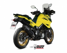 Mivv Speed Edge RVS Black Einddemper met E-keur Suzuki DL 1050 V-Strom / XT 2020 > 2024