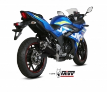 Mivv Delta Race RVS Black Slip-on Einddemper met E-keur Suzuki GSX 250 R 2017 > 2020