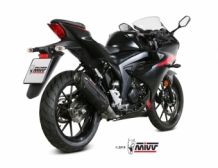 Mivv Suono RVS Black Compleet 1in1 Uitlaatsysteem met E-keur Suzuki GSX-R 125 2017 > 2020