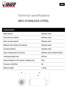 Mivv MK3 RVS Slip-on Einddemper met E-keur Suzuki GSX-S 1000 Katana 2019 - 2024