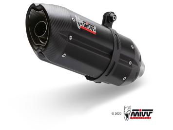 Mivv Suono RVS Black Slip-on Einddemper met E-keur Suzuki GSR 750 2011 > 2016