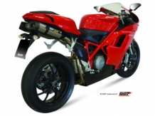Mivv Suono RVS Dubbele Slip-on Einddemper (L+R) met E-keur Ducati 848 2007 > 2013