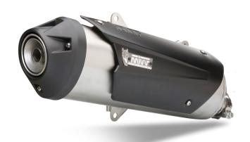 Mivv Urban RVS Slip-on Einddemper met E-keur Aprilia Scarabeo 500 2006 > 2007