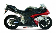 Mivv Suono RVS Black Dubbele Slip-on Einddemper (L+R) Yamaha YZF 1000 R1 2007 > 2008