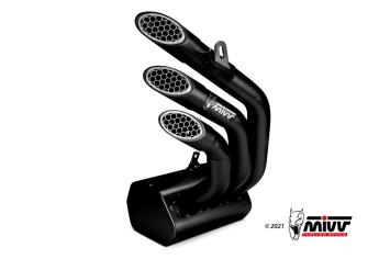 Mivv Speed Edge RVS Black Uitlaat met E-keur MV Agusta Brutale 800 RR 2017 - 2024