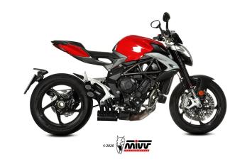 Mivv Speed Edge RVS Black Uitlaat met E-keur MV Agusta Brutale 800 RR 2017 - 2024