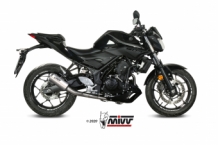 Mivv MK3 RVS Compleet Uitlaatsysteem zonder E-keur Yamaha MT03 2016 > 2024