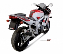 Mivv GP RVS Black Slip-on Einddemper met E-keur Yamaha YZF 600 R6 1999 > 2002