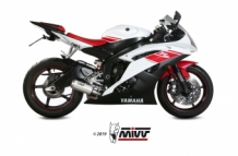 Mivv MK3 RVS Einddemper met E-keur Yamaha YZF R6 2006 > 2016