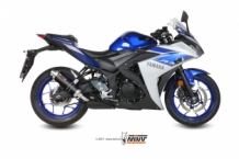 Mivv GP Carbon Slip-on Einddemper met E-keur Yamaha YZF R3 2015 > 2024