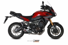 Mivv Oval Titanium met Carbon Endcap 3in1 Compleet Uitlaatsysteem met E-keur Yamaha Tracer 900 2015 - 2020