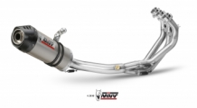 Mivv Oval Titanium met Carbon Endcap 3in1 Compleet Uitlaatsysteem met E-keur Yamaha Tracer 900 2015 - 2020