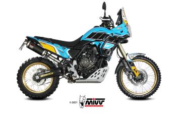 Mivv Dakar RVS Black Einddemper met E-keur Yamaha Tenere 700 2019 - 2024