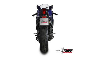 Mivv MK3 Carbon Compleet Uitlaatsysteem zonder E-keur Yamaha R7 2022 > 2024
