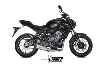Mivv Delta Race RVS Compleet Uitlaatsysteem met E-keur Yamaha MT07 2021 > 2024