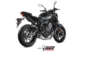 Mivv Delta Race RVS Compleet Uitlaatsysteem met E-keur Yamaha MT07 2021 > 2024