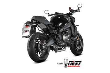 Mivv X-M5 Volledig Uitlaatsysteem zwart RVS zonder E-keur Yamaha MT-09 / SP / FZ-09 2024 -> , R9 2025 ->, XSR 900 / 900 GP 2022 ->