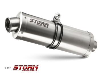 Storm By Mivv Oval RVS Compleet Uitlaatsysteem Met E-keur YAMAHA MT07 TRACER 2016 - 2024
