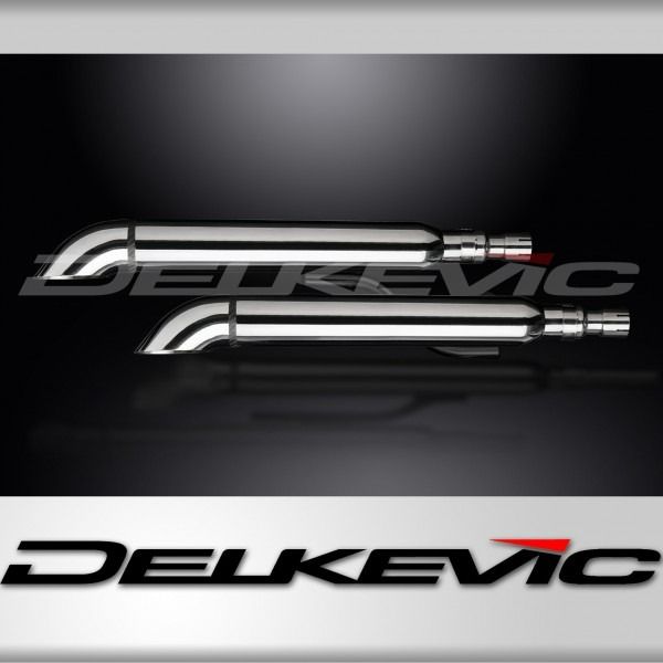 Delkevic KIT39ET CUSTOM EXHAUST TURN OUT RVS 550mm - XVS1100/A DRAGSTAR 1998-2009