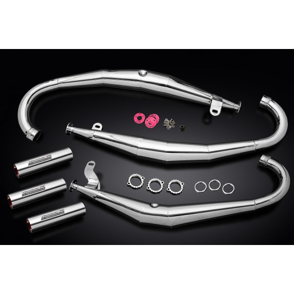 Uitlaten Suzuki GT750 1974-1977 verchroomd GT 750 (L/M/A/B Models)