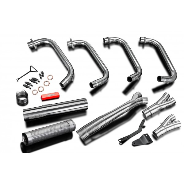Delkevic volledig 4-1 RVS STRAIGHT CAN uitlaatsysteem zonder E-keur HONDA CB750 NIGHTHAWK 1991-2002 / CB750 F2 1992-2001