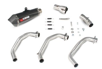 Scorpion Serket Taper Carbon Volledig uitlaatsysteem zonder E-keur Yamaha MT-09 2013 > 2020