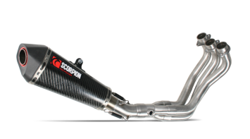 Scorpion Serket Taper Carbon Volledig uitlaatsysteem zonder E-keur Yamaha MT-09 2013 > 2020