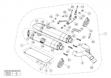 Akrapovic Slip-On Line Titanium Einddemper Set met E-keur Aprilia SHIVER 900 2017 > 2020