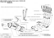 Akrapovic Racing Line Carbon Volledig Uitlaatsysteem zonder E-keur BMW S 1000 RR 2010 - 2014
