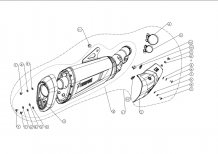 Akrapovic Slip-On Line Titanium Einddemper met Euro4 E-keur BMW S 1000 XR 2015 > 2019