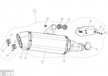 Akrapovic Slip-on Line Titanium Black Einddemper met E-keur BMW R 1200 GS / Adventure 2013 > 2016