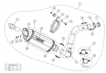 Akrapovic Racing Line Carbon Compleet Uitlaat Systeem zonder E-keur BMW G 310 R 2017 > 2024