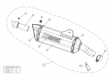 Akrapovic Slip-on Line RVS Einddemper met E-keur BMW C 600 Sport 2012 > 2015
