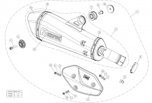 Akrapovic Slip-on Line Titanium Einddemper BMW C 650 GT 2016 > 2020