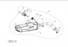 Akrapovic Slip-on Line Titanium Black Einddemper met E-keur BMW F750GS 2018 > 2023