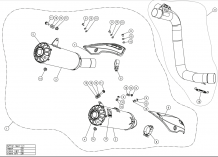 2x Akrapovic Slip-on Line Titanium Einddempers (L+R) met E-keur Ducati Scrambler 1100 2018 > 2020