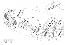 Akrapovic Racing Line Titanium Volledig Uitlaat Systeem Zonder E-keur Honda CBR 1000 RR / SP / SP2  2017 - 2019