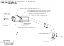 Akrapovic Slip-on Line Carbon Einddemper met E-keur Honda CBR 1000 RR 2006 - 2007